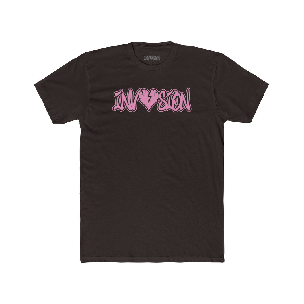 Mocha/Pink Double Outline Tee