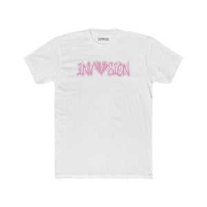 White/Pink Double Outline Tee
